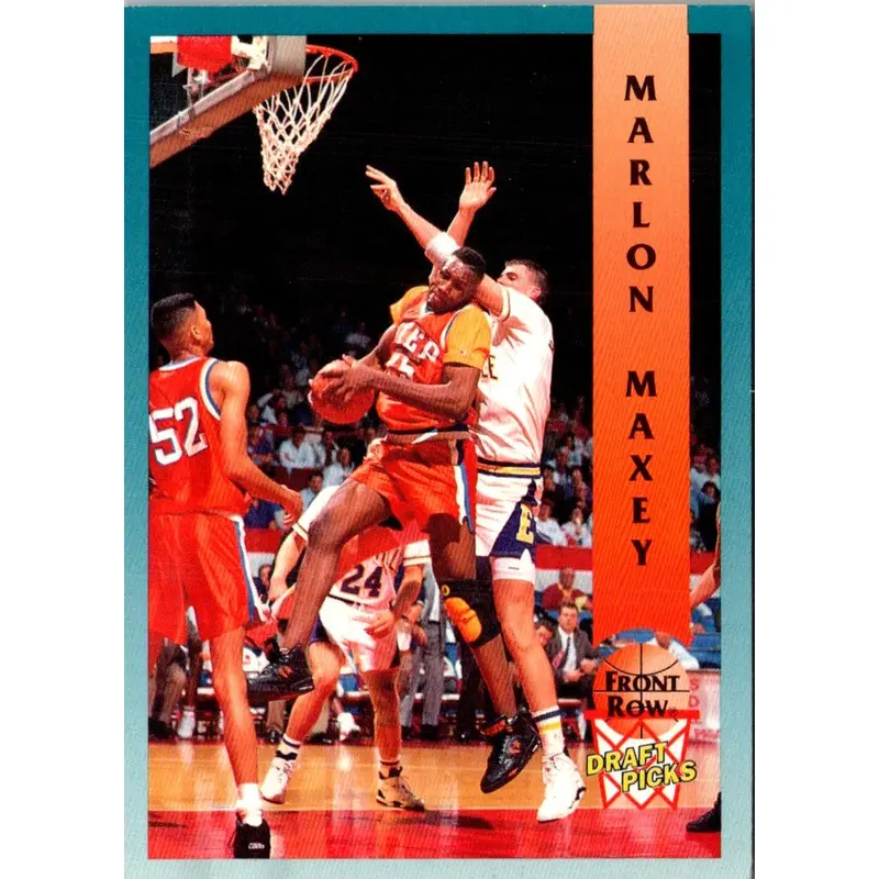 1992 Front Row Draft Picks Marlon Maxey #42