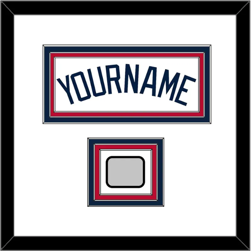 Atlanta Name & World Series Champions Patch - Home White - Triple Mat 1