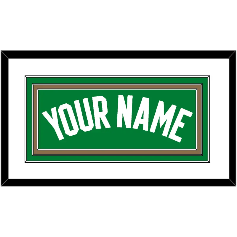 Boston Name - Green Icon - Triple Mat 1