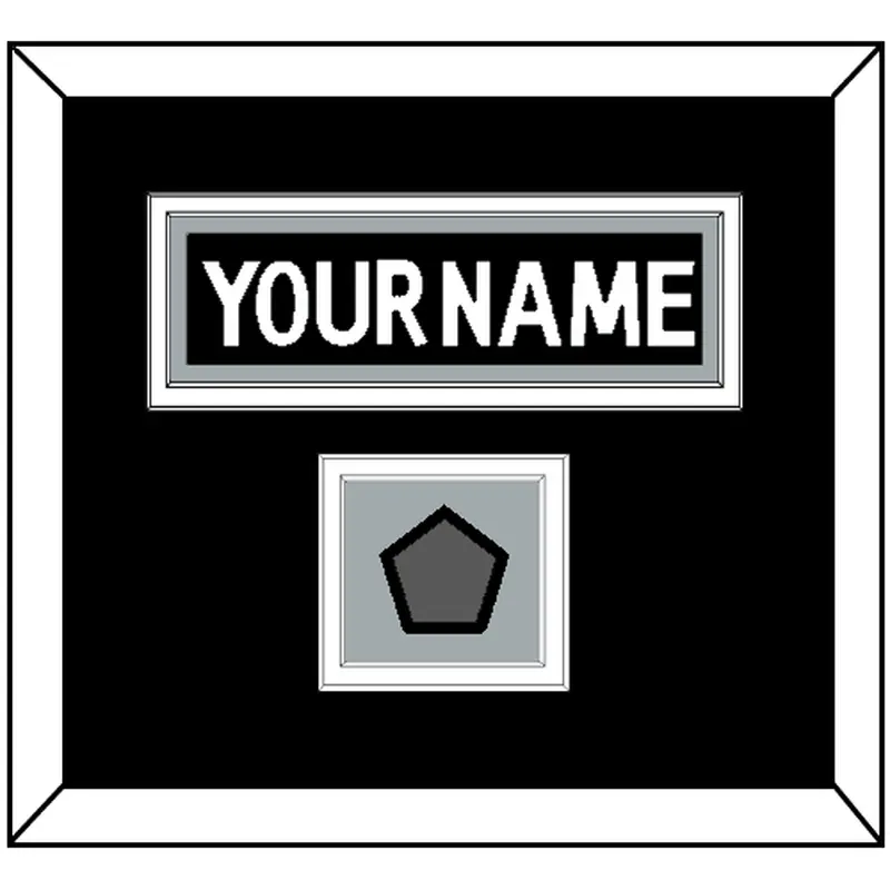 Los Angeles Nameplate & Stanley Cup Finals Patch - Home Black (2011-2017) - Double Mat 3