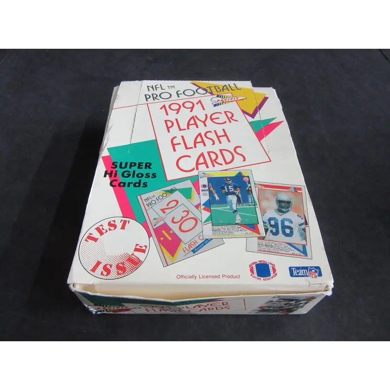 1991 Pacific Football Player Flash Cards Box