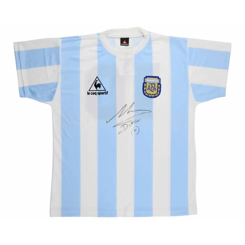 Diego Maradona Signed Argentina Game Model Jersey PSA DNA COA