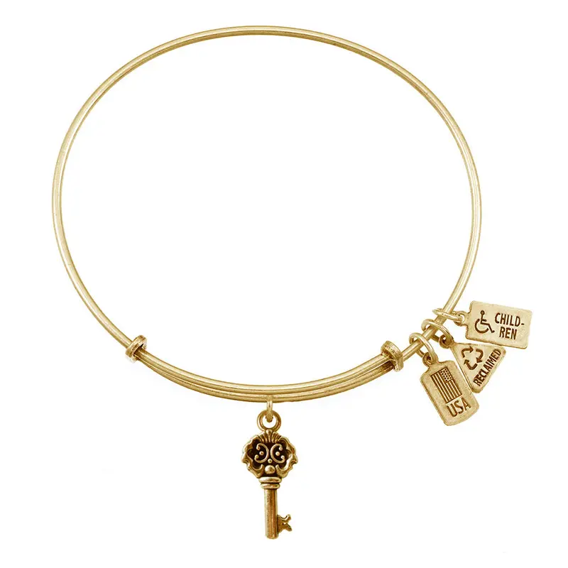 Key to My Heart Charm Bangle