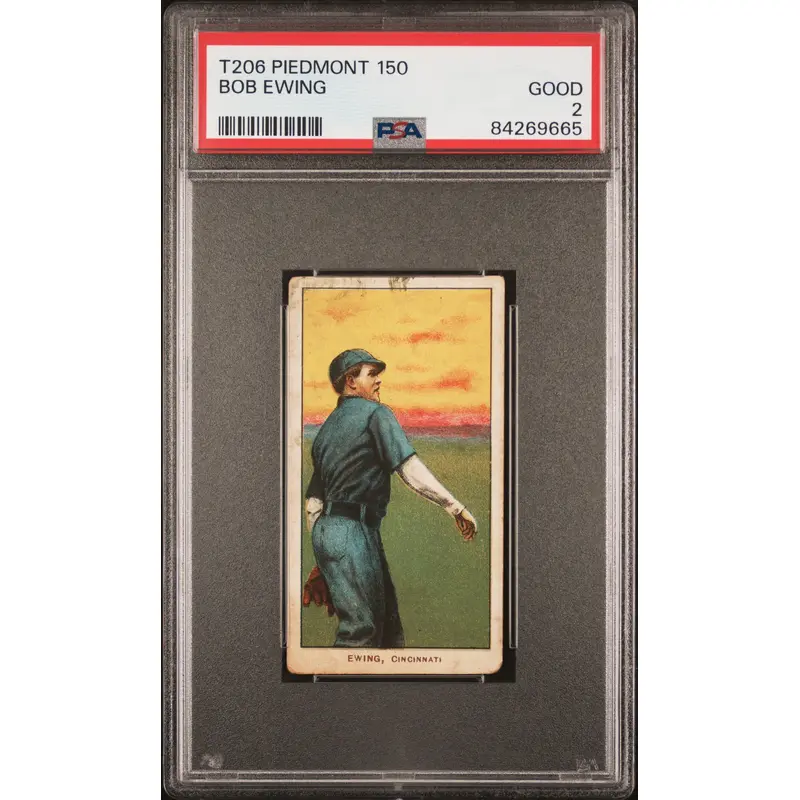 Bob Ewing 1909-11 T206 Piedmont 150 PSA 2 Good
