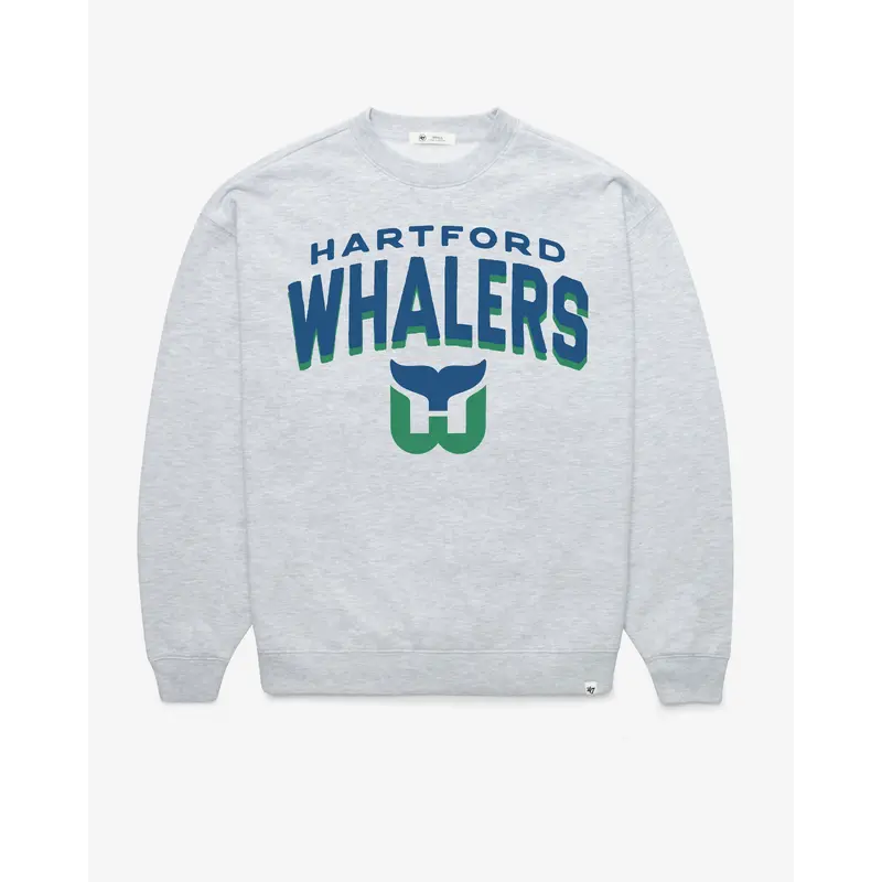 HARTFORD WHALERS VINTAGE CAMPUS ARCH CLOUD '47 OVERSIZED CREW WOMENS