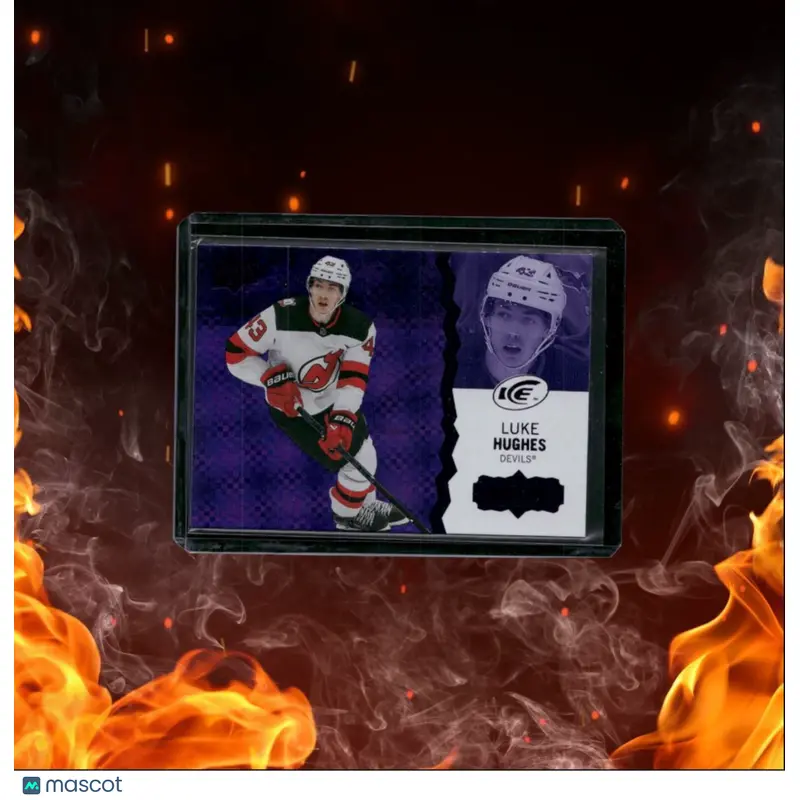 2023-24 Upper Deck Ice Luke Hughes Purple Rookie #127