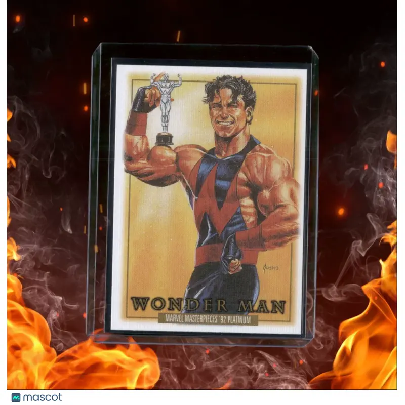 2024 Skybox Marvel Masterpieces '92 Platinum Wonder Man Canvas #93