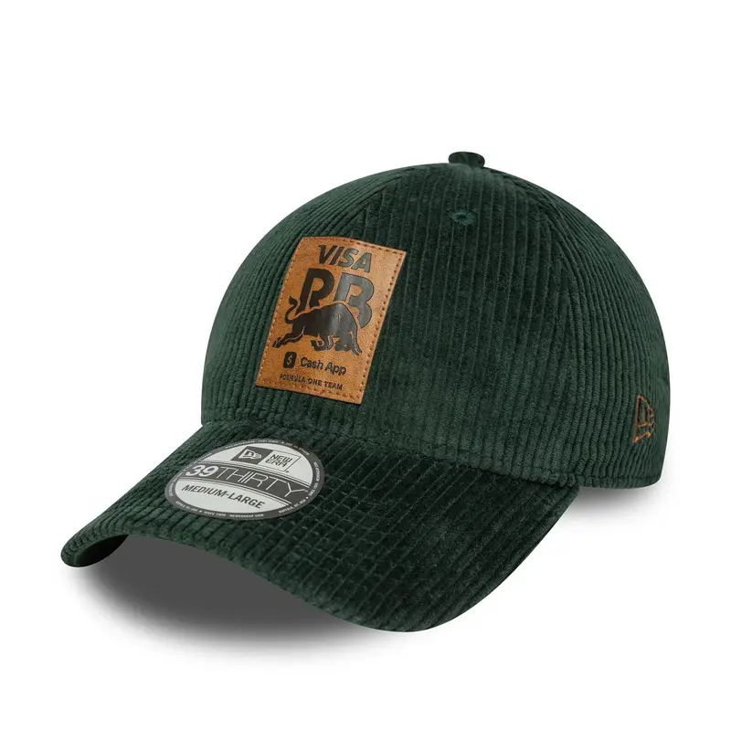 Visa Cash App Racing Bulls Cord Dark Green 39THIRTY Stretch Fit Cap