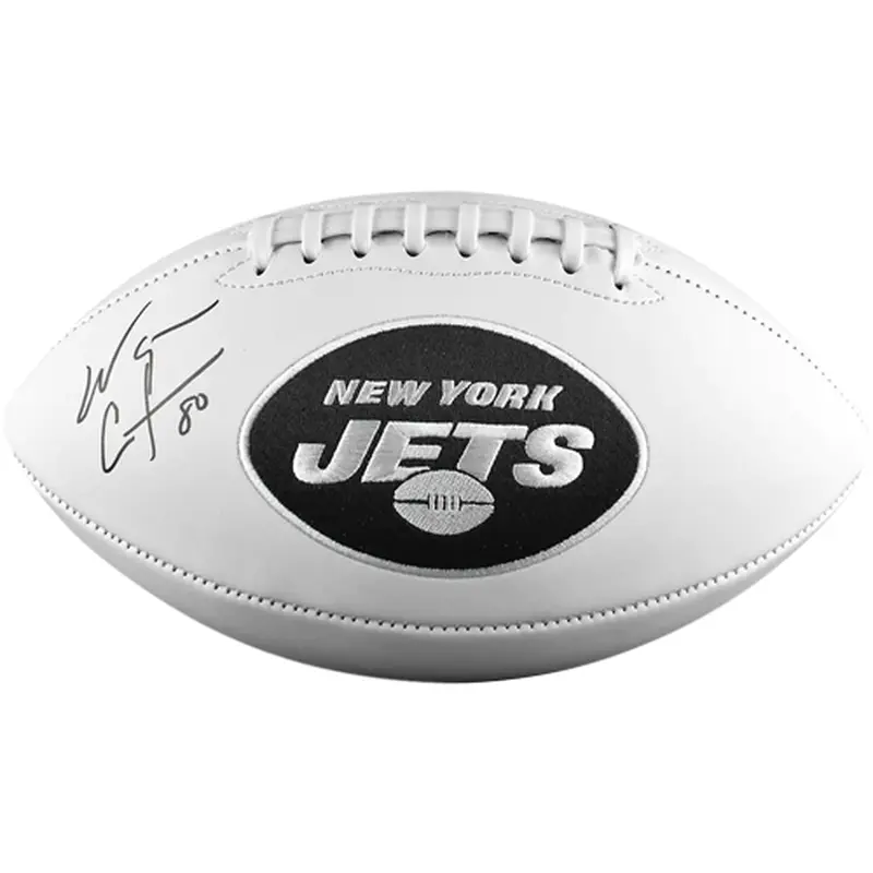 Wayne Chrebet Autographed New York Jets Logo Football - JSA