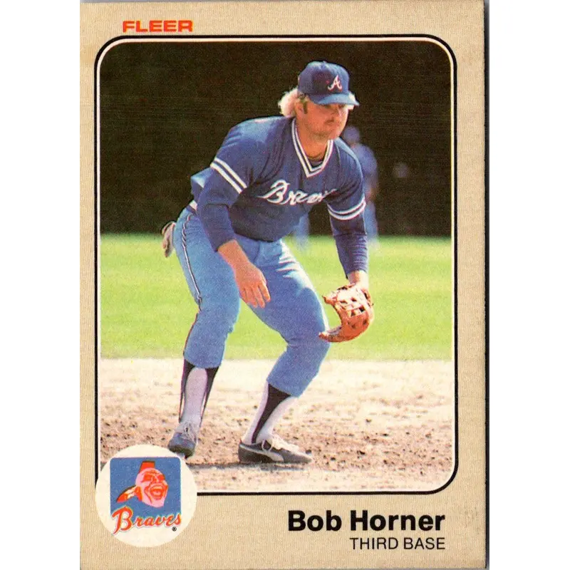1983 Fleer Bob Horner #138