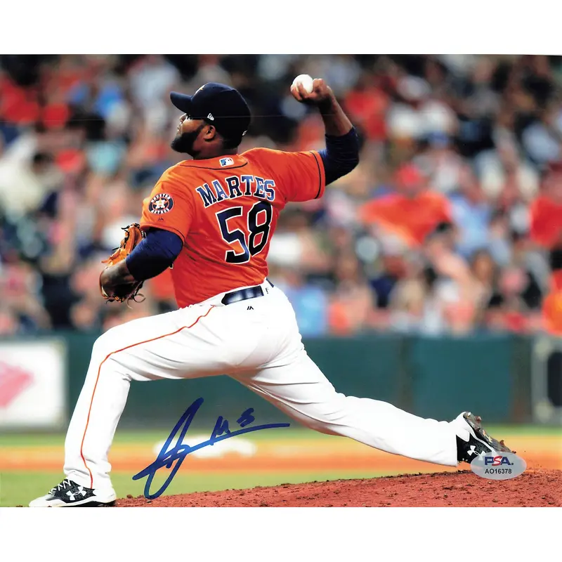 Francis Martes signed 8x10 photo PSA/DNA Houston Astros Autographed