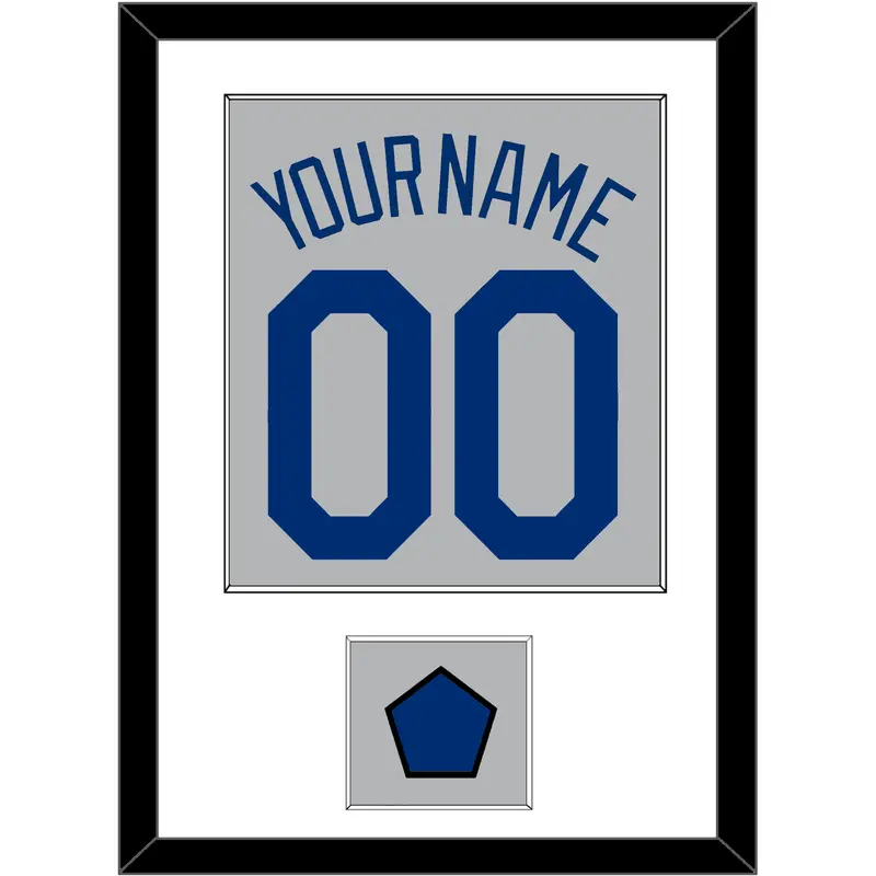 Los Angeles Name, Number & Logo Patch - Road Gray - Single Mat 1