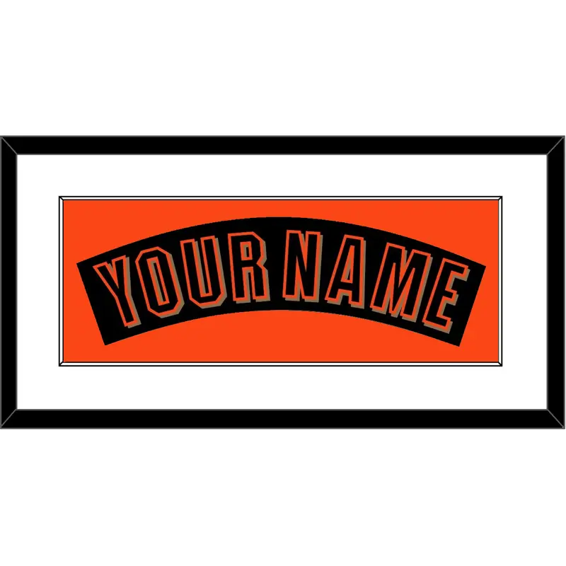 San Francisco Nameplate - Alternate Black (2001-2002) - Single Mat 2