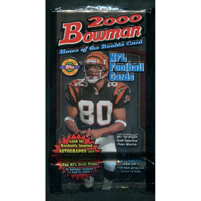2000 Bowman Football Unopened Jumbo Pack (HTA)