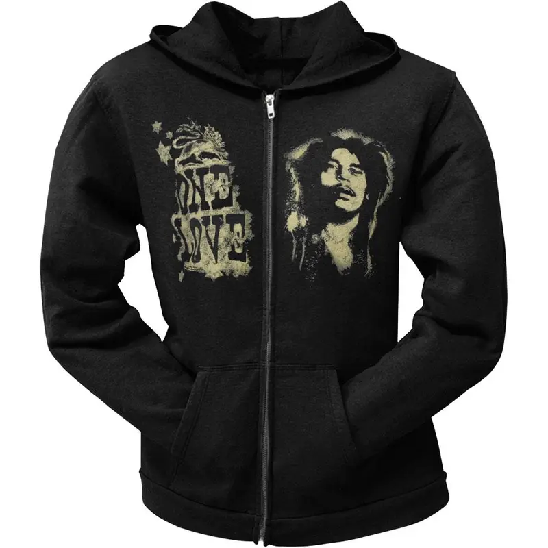 Bob Marley - One Love Black Juniors Zip Hoodie