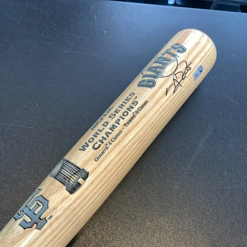 Sergio Romo Signed San Francisco Giants 2012 World Series Baseball Bat MLB Holo