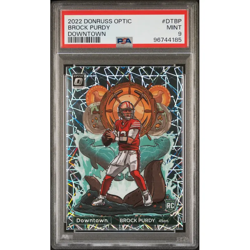 Brock Purdy 2022 Donruss Optic Downtown RC PSA 9 Mint