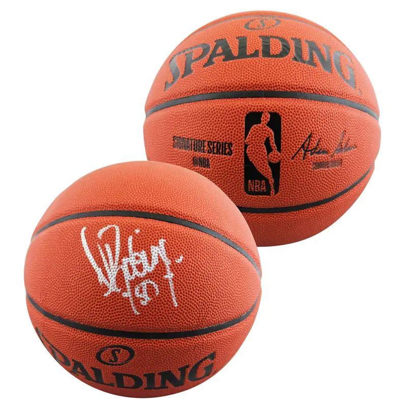 Spurs David Robinson Authentic Signed Spalding Basketball BAS Witnessed #WY58078