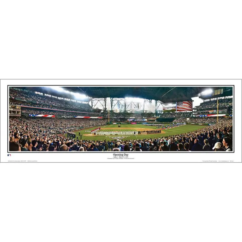 Safeco Field "Opening Day" Seattle Mariners Panoramic Poster Print - Everlasting 2014