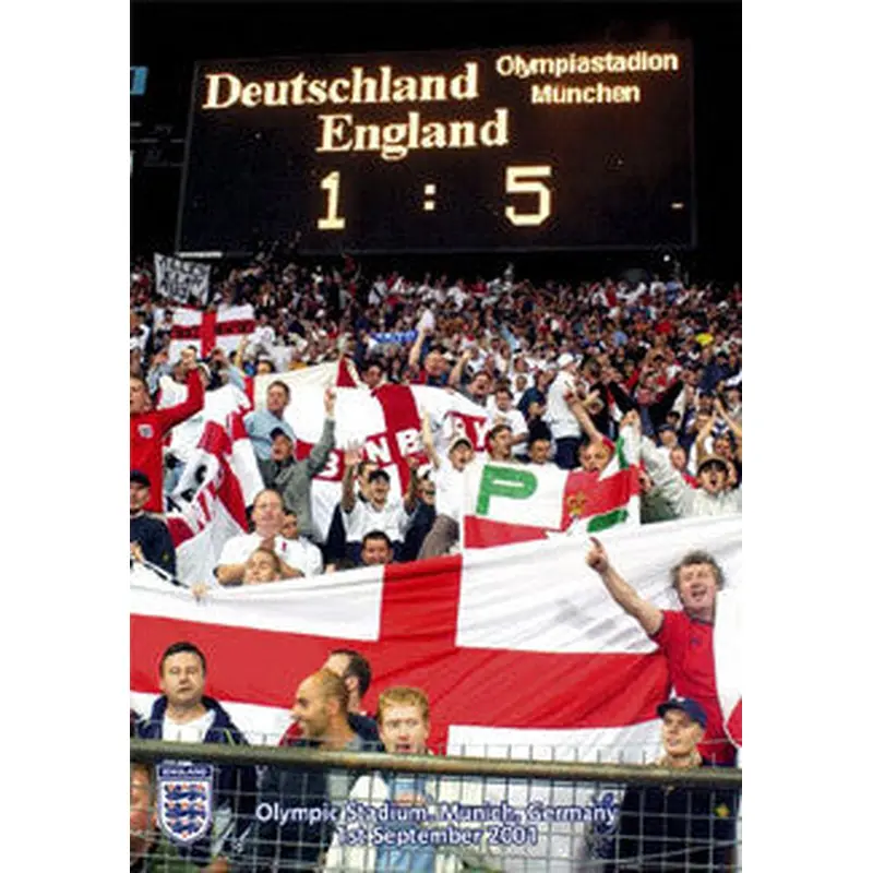 World Cup Qualifier 2002 England 5, Germany 1 Commemorative Poster - GB Posters