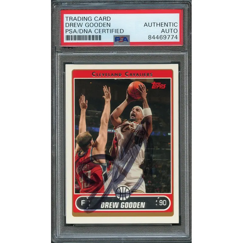 2006-07 Topps #112 Drew Gooden Signed Card AUTO PSA/DNA Slabbed Cavaliers