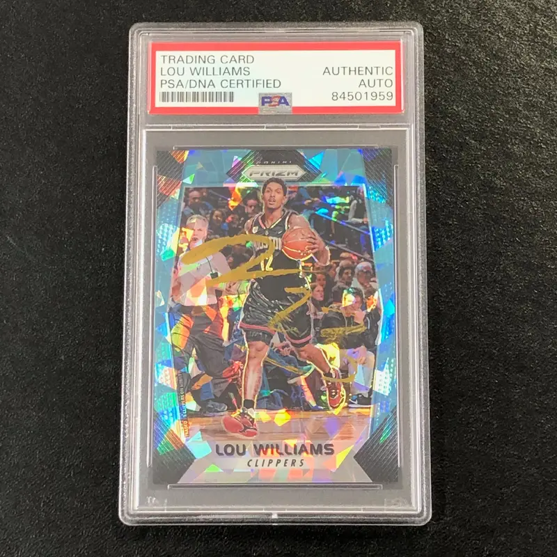2017-18 Panini Prizm #218 Louis Lou Williams Signed Card AUTO PSA Slabbed Clippers