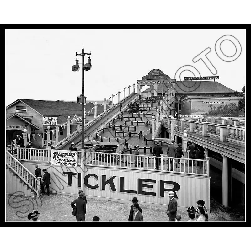 Chester Park 8X10 Photo - 1909 Cincinnati Ohio The Tickler Ride - 2459