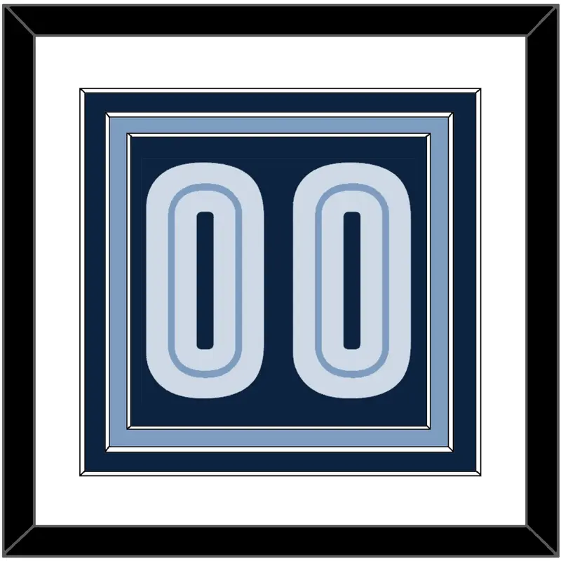 Memphis Number - Road Navy (2004-2010) - Triple Mat 1