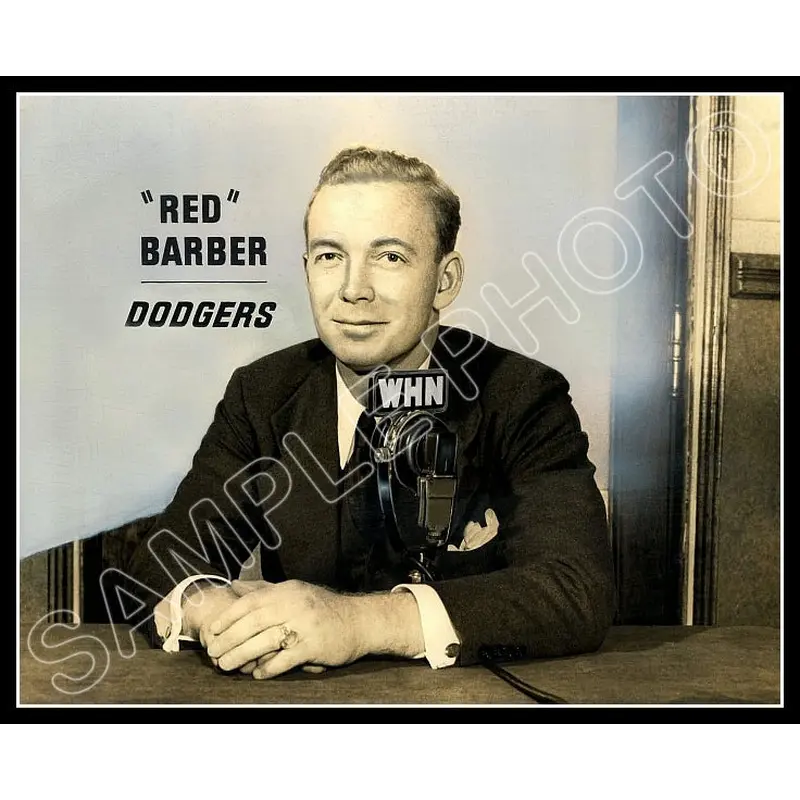 Red Barber 8X10 Photo - Brooklyn Dodgers Broadcaster - 977