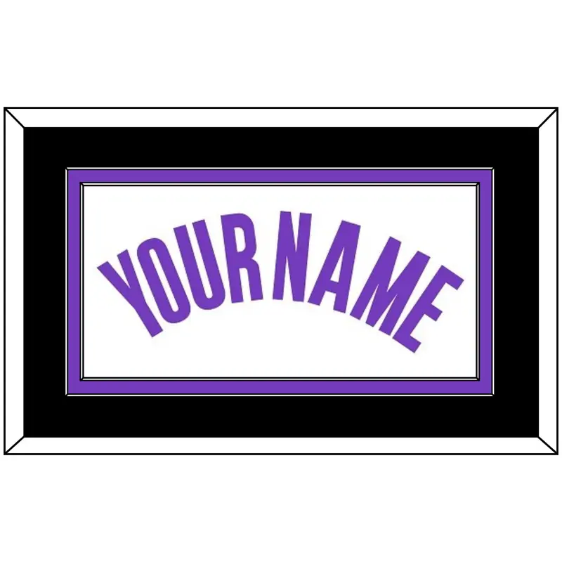 Sacramento Name - Home White (2014-2016) - Double Mat 3