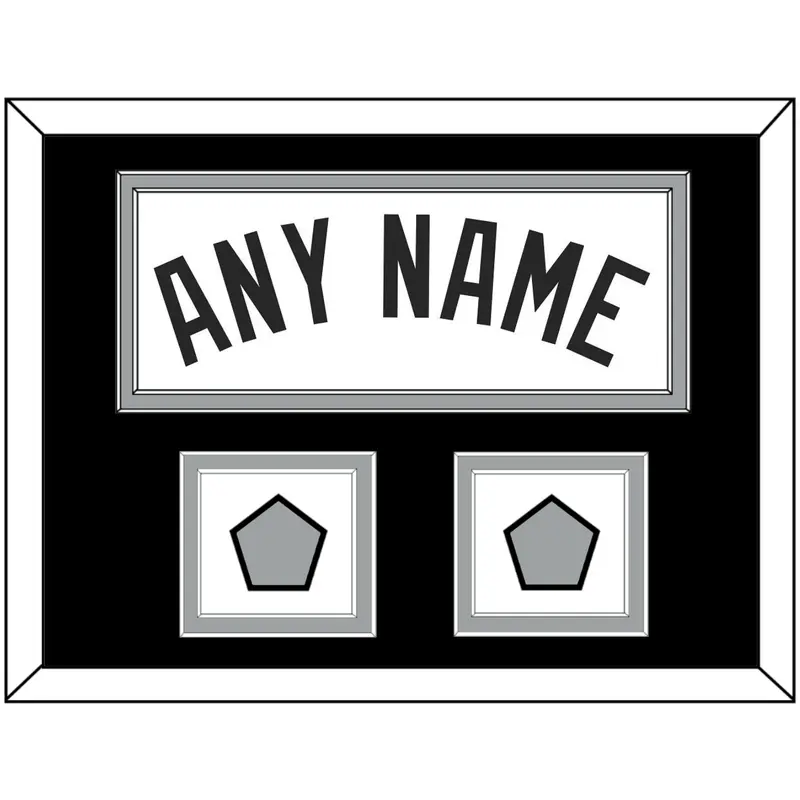 San Antonio Name With 2 Champions Trophy Patches - Home White (1989-2002) - Double Mat 3