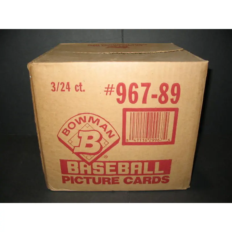 1989 Bowman Baseball Rack Pack Case (3 Box) (Authenticate)