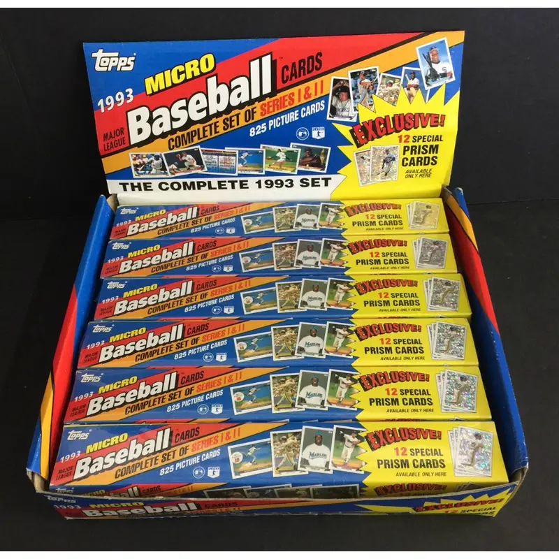 1993 Topps Baseball Micro Factory Set Case (12 Sets)
