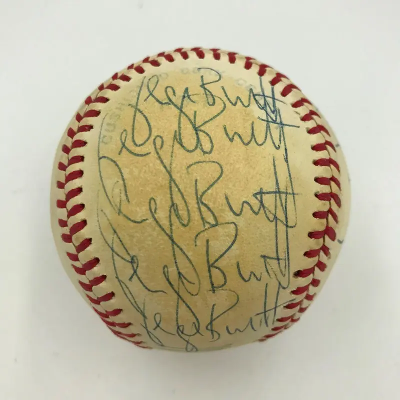 Incredible 1970's George Brett 11 Times! Signed American League Baseball PSA DNA