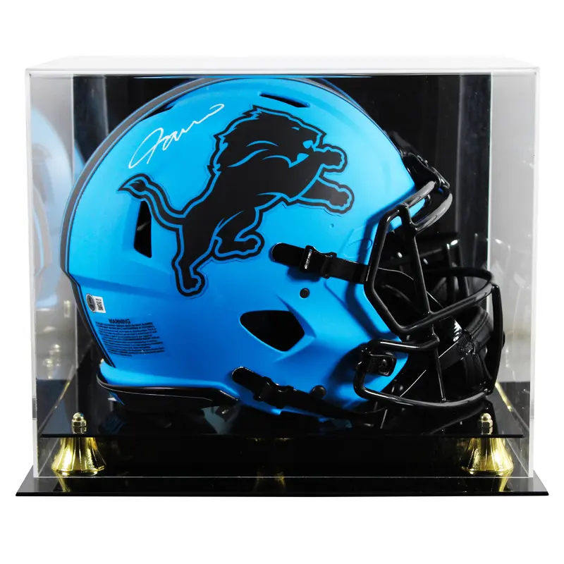 Lions Jameson Williams Signed Rave Full Size Speed Proline Helmet W/ Case BAS W