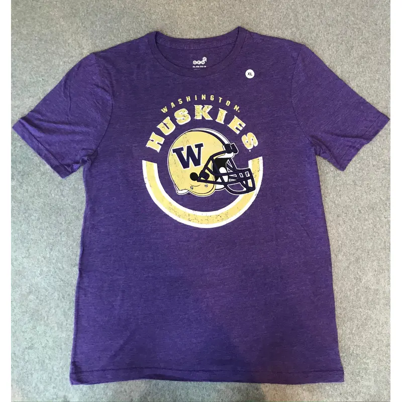 Youth Purple UW Short Sleeve T-shirt