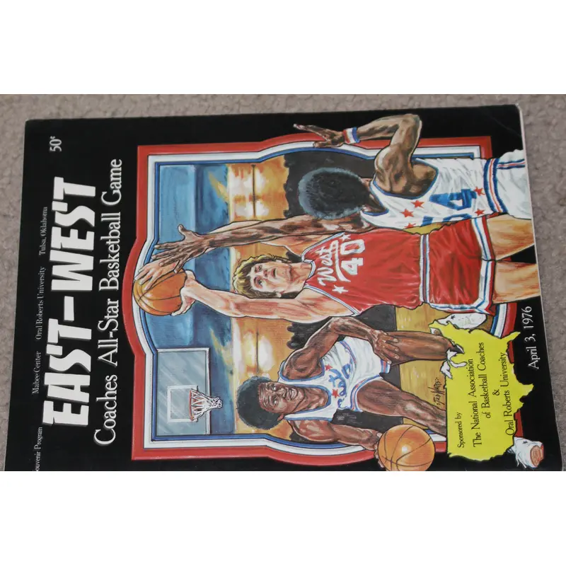 1976 East West College All Star Basketball Game Program