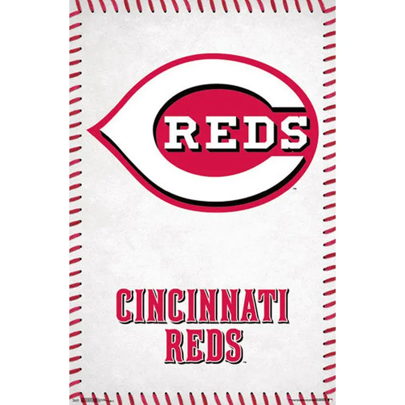 Cincinnati Reds Official MLB Baseball Team Logo Poster - Trends International