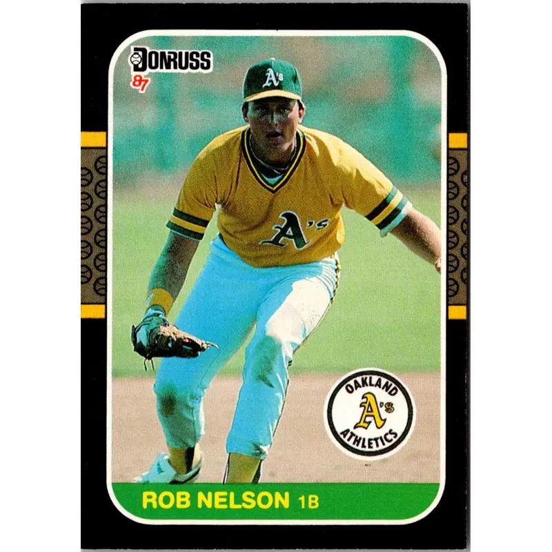 1987 Donruss Rob Nelson #595 Rookie