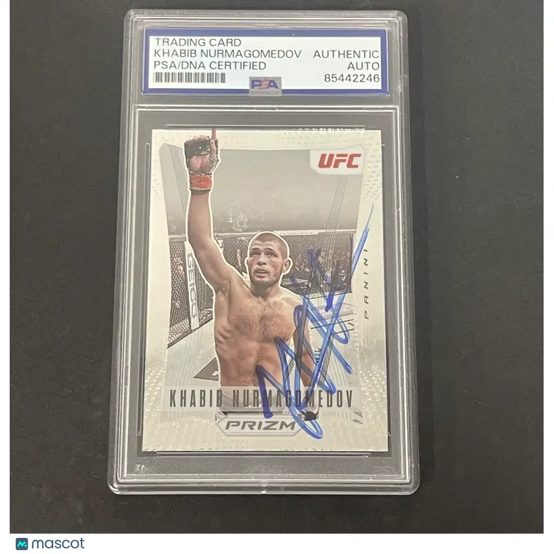 2022 Panini Prizm #1 Khabib Nurmagomedov signed card PSA