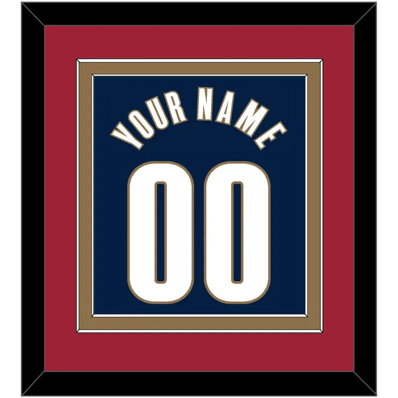 Cleveland Name & Number - Alternate Blue (2005-2010) - Double Mat 3