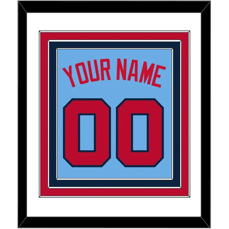 Minnesota Name & Number - Alternate Light Blue - Triple Mat 1