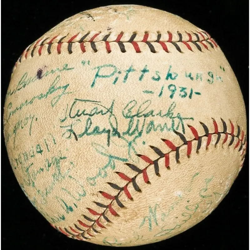 1931 Pittsburgh Pirates Team Signed Baseball Pie Traynor Paul & Lloyd Waner JSA