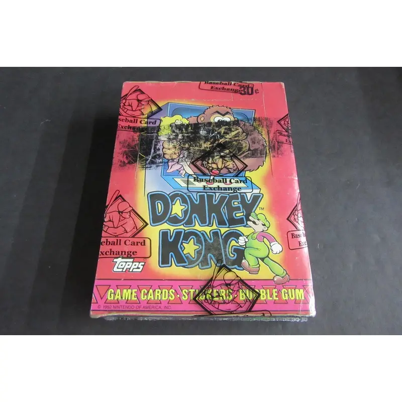 1982 Topps Donkey Kong Unopened Wax Box (BBCE) (X-Out)