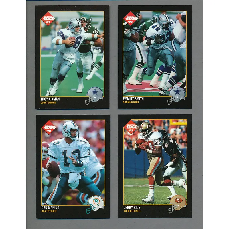 1992 Collector's Edge Football Complete Set (250) NM/MT MT