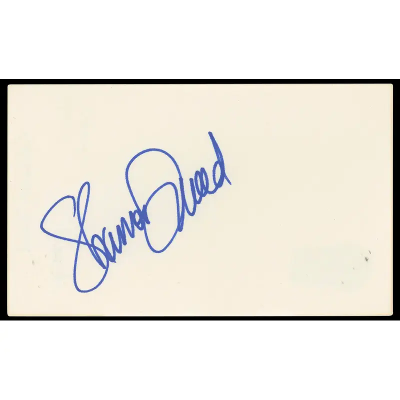 Shannon Tweed Scorned Authentic Signed 3x5 Index Card Autographed BAS #BN33299