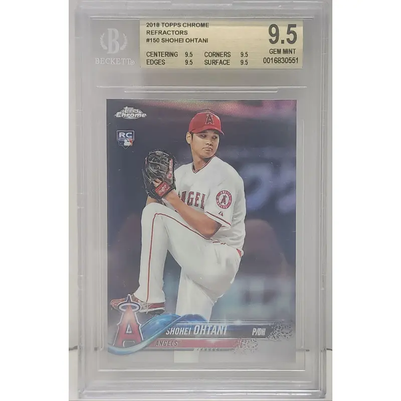 Shohei Ohtani 2018 Topps Chrome Rookie Refractor #150 BGS 9.5 Gem Mint