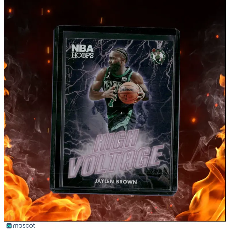 2023-24 Panini NBA Hoops Jaylen Brown High Voltage #25