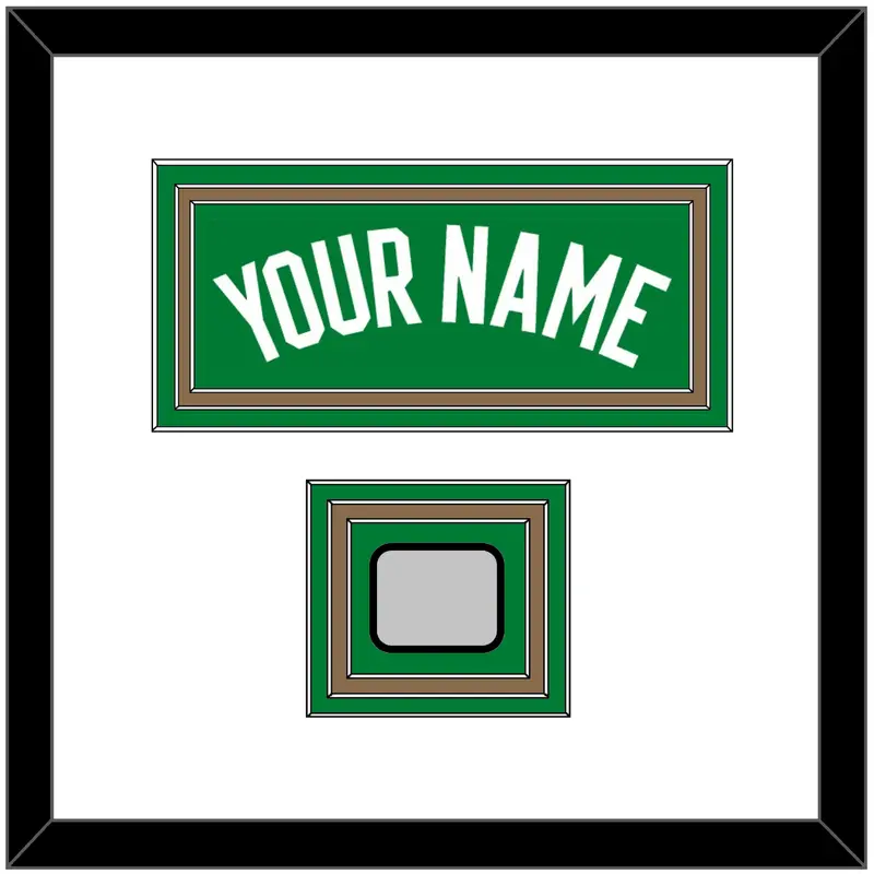 Boston Name & Trophy Patch - Green Icon - Triple Mat 1