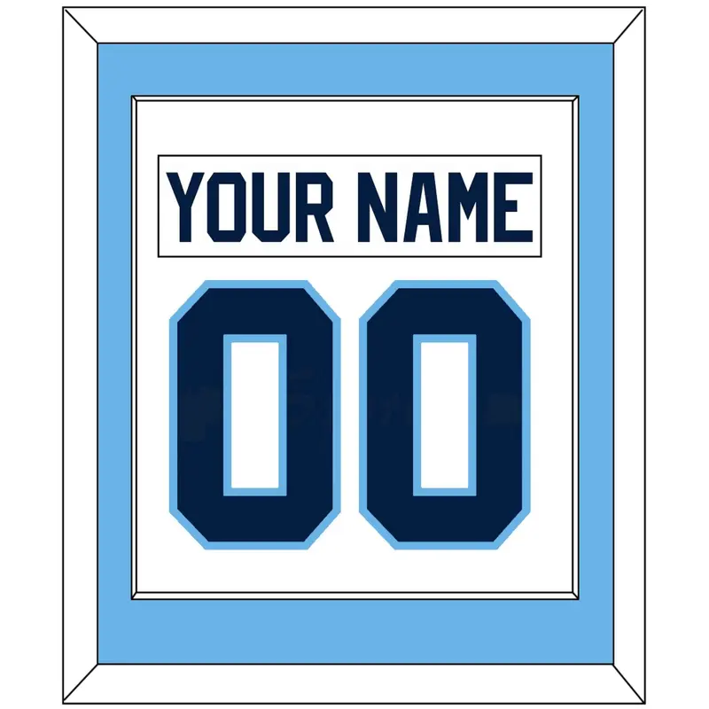 Maine Nameplate & Number (Back) Combined - Home White (1993-1994) - Single Mat 1
